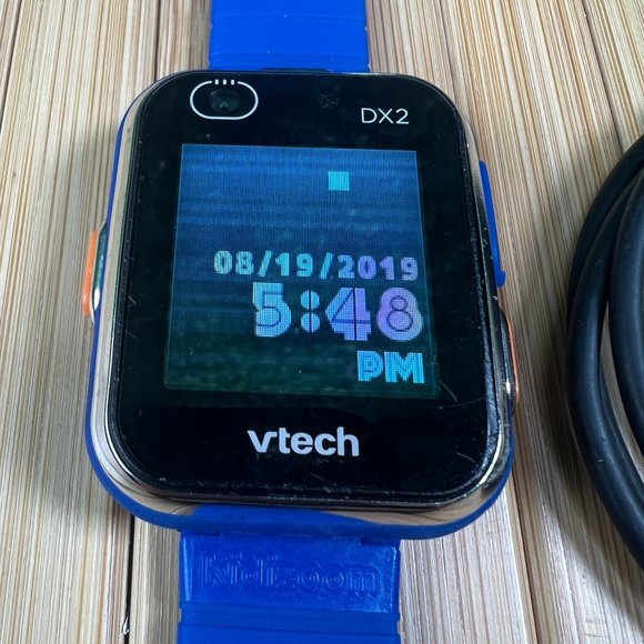 VTech KidiZoom Smartwatch DX2 Smart Watch for Kids Blue With Charging Cable - Picture 2 of 8